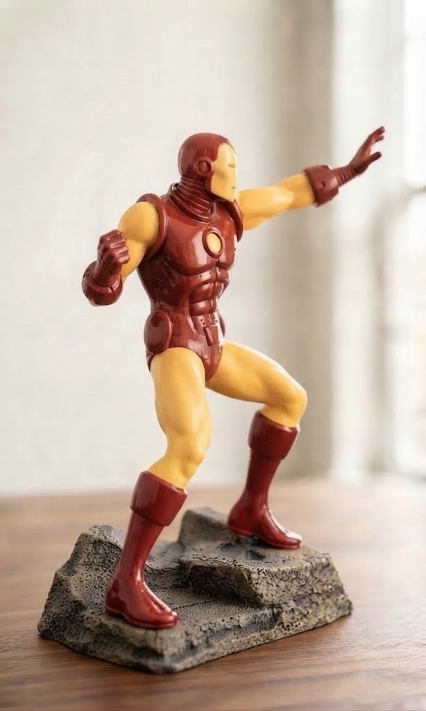 Iron Man Statue Classic Comic Marvel Custom Figure Collectible Display Art