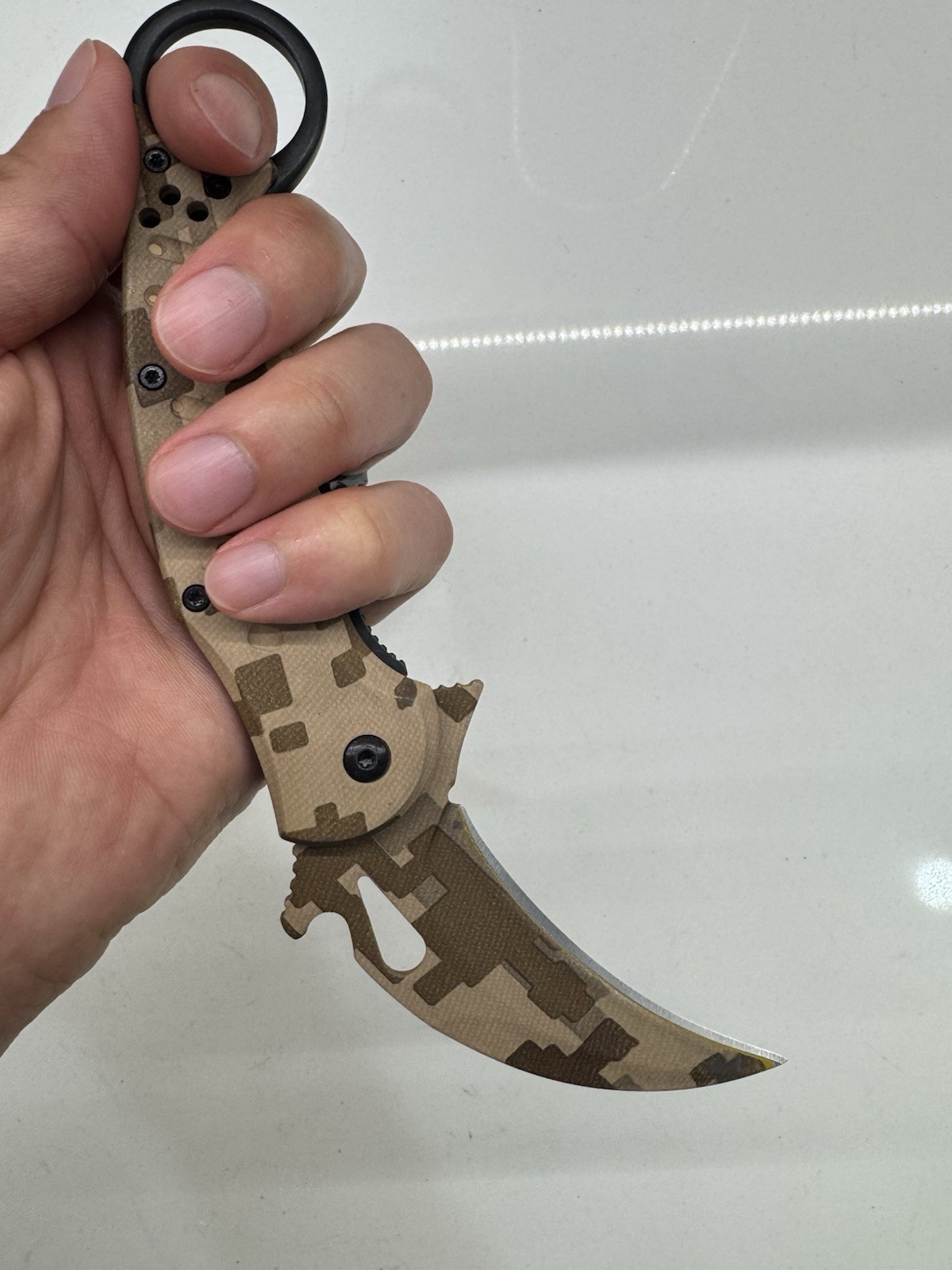 Tactical Karambit Pocket Knife Folding Claw Combat EDC