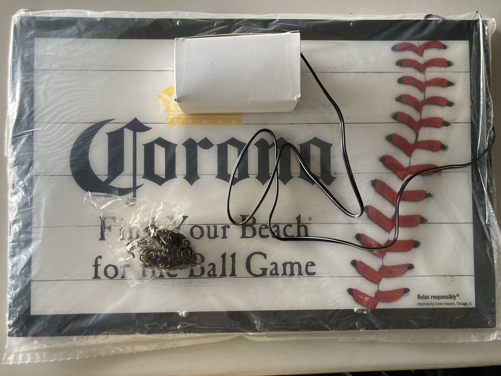 🌟New Corona Extra Baseball LED Light Beer Bar Sign Not Neon for restaurant
