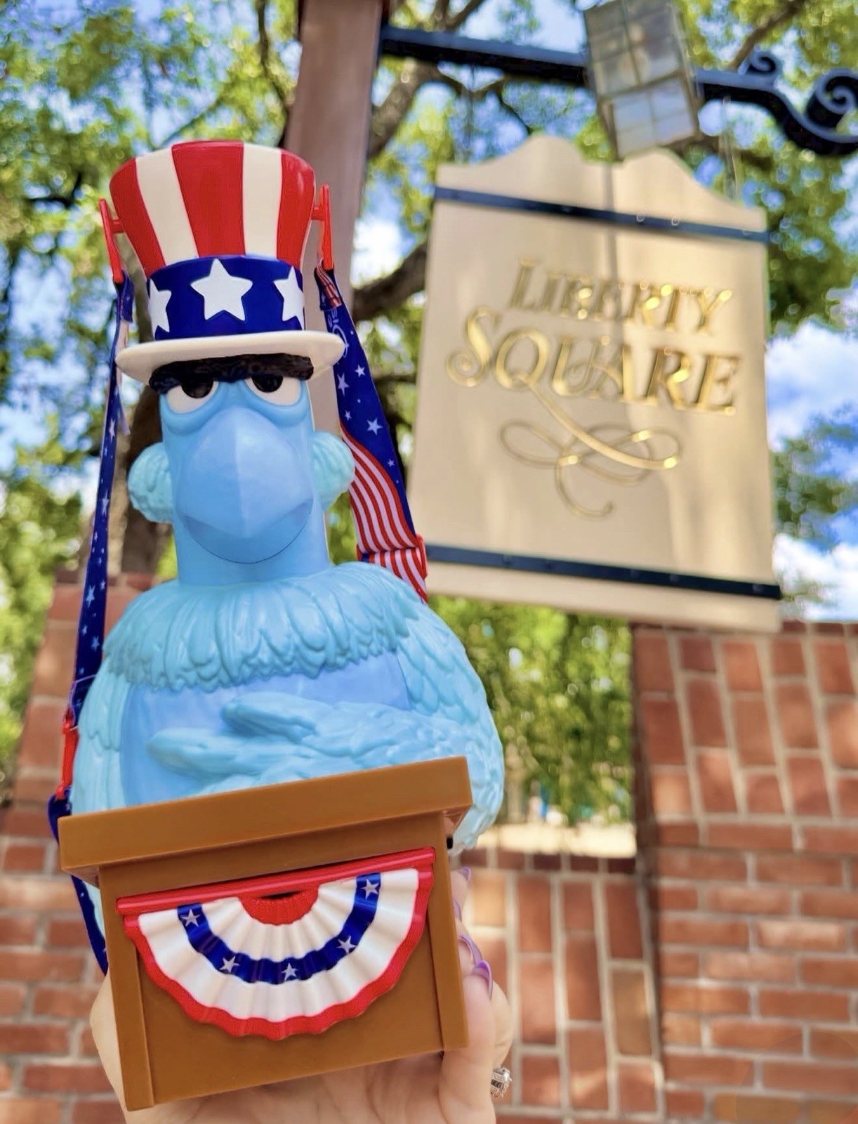 2026 Disney Parks The Muppets Sam Eagle America 250th USA Popcorn Bucket NEW