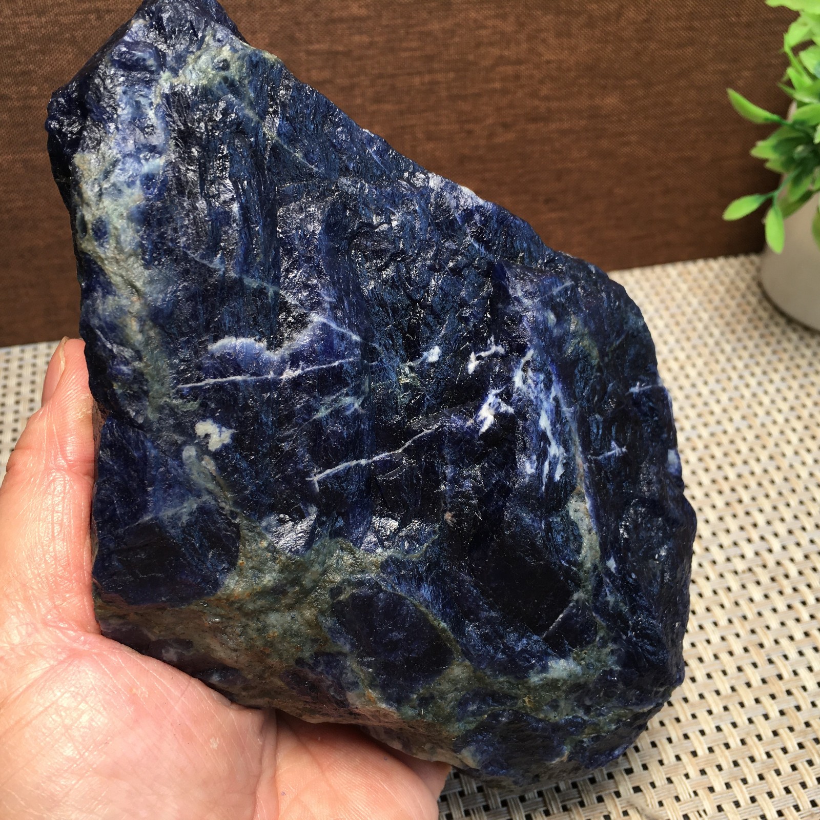 833g Natural Sodalite crystal Quartz crystal rough gem Reike Healing fd256