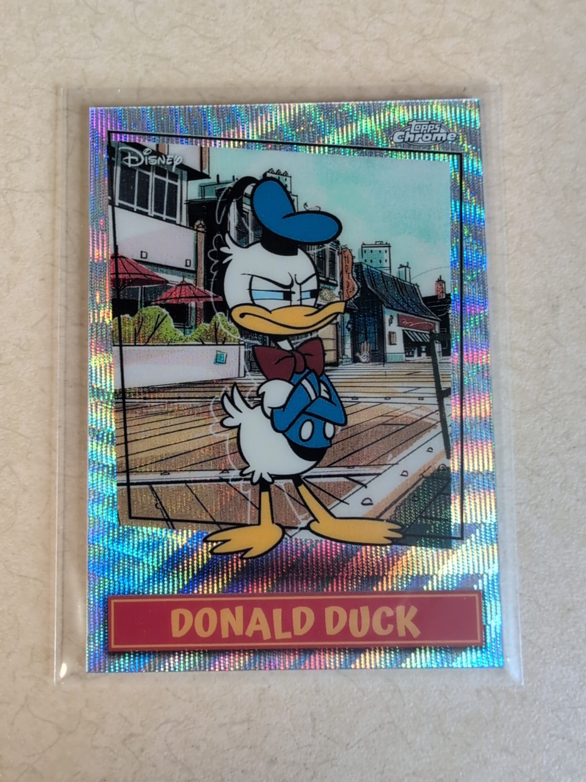 2026 Topps Disney Neon Donald Duck MSSP-11 Mickey Shorts Short Print SSP Chrome