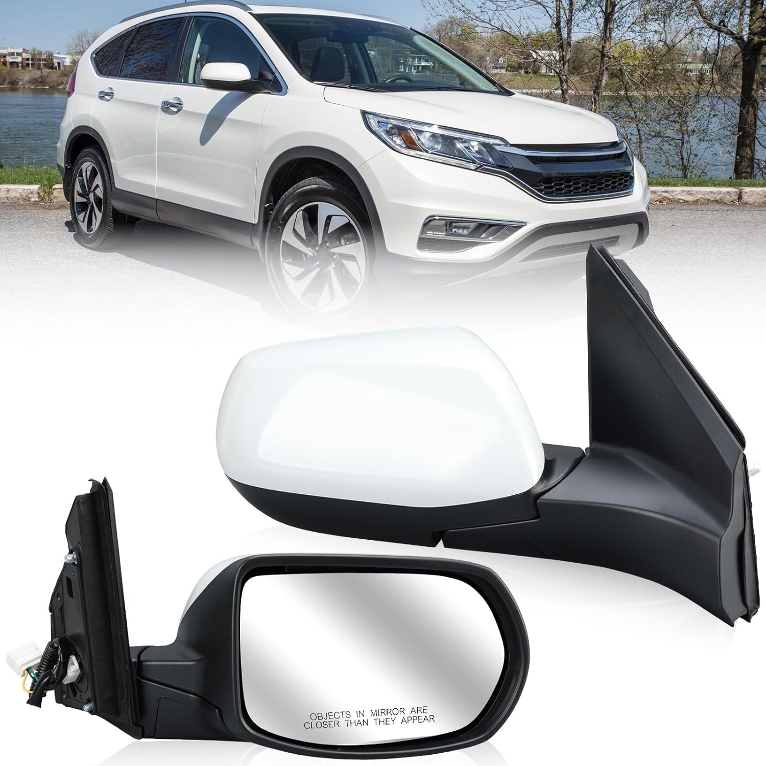Passenger Side Mirror Compatible with 2012 2013 2014 2015 2016 Honda CRV Non-Hea