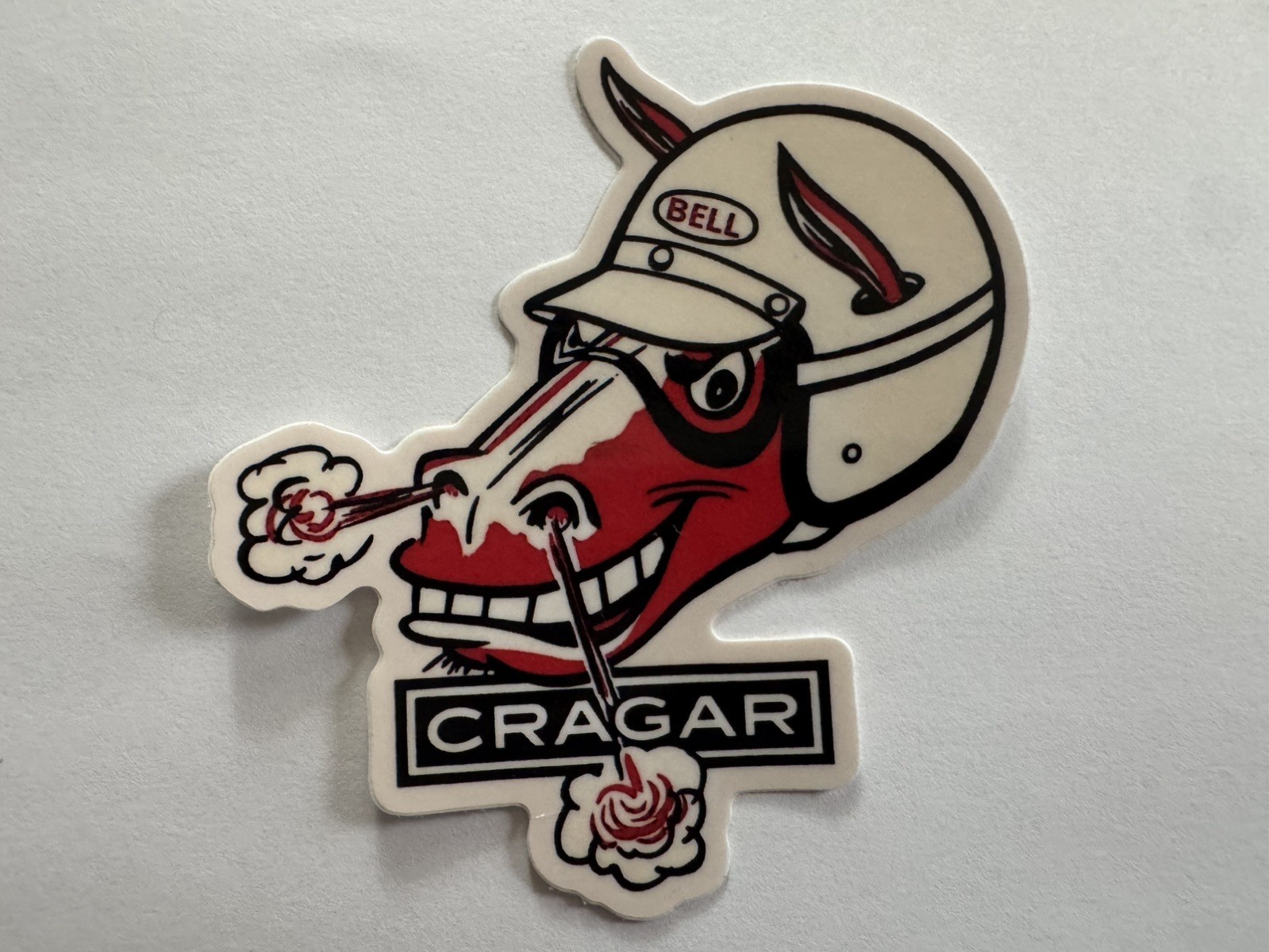CRAGAR BELL HELMETS DECAL STICKER VINTAGE GASSER DRAG MOROSO NHRA