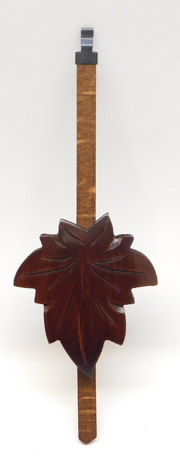 Cuckoo Clock Pendulum 3″ Maple Leaf Style NEW Brown German Made 8 3/4″ Length