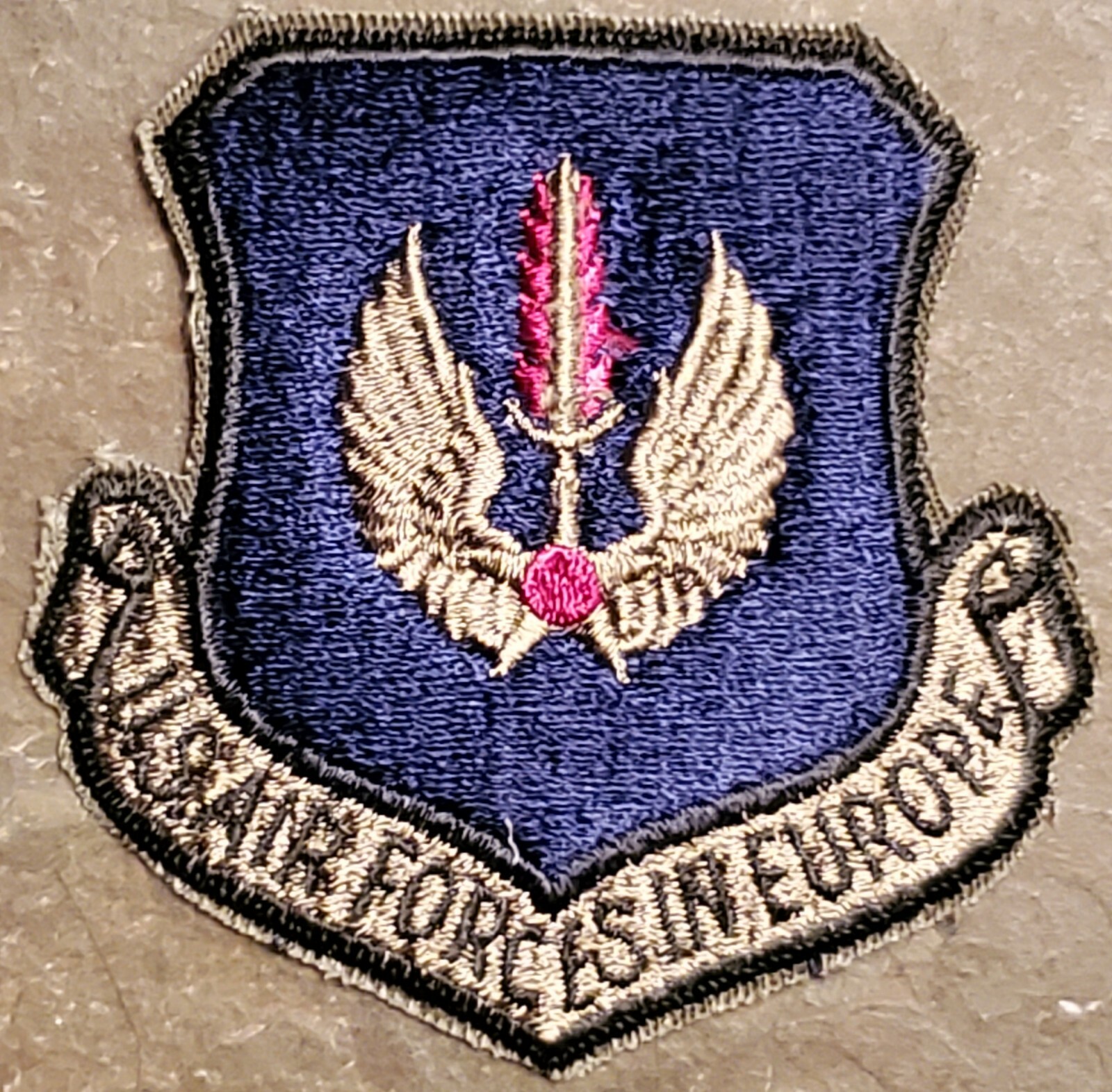 USAF US AIR FORCE FORCES IN EUROPE SUBDUED EMBROIDERED PATCH 3″ x 3″ VTG NEW BLU