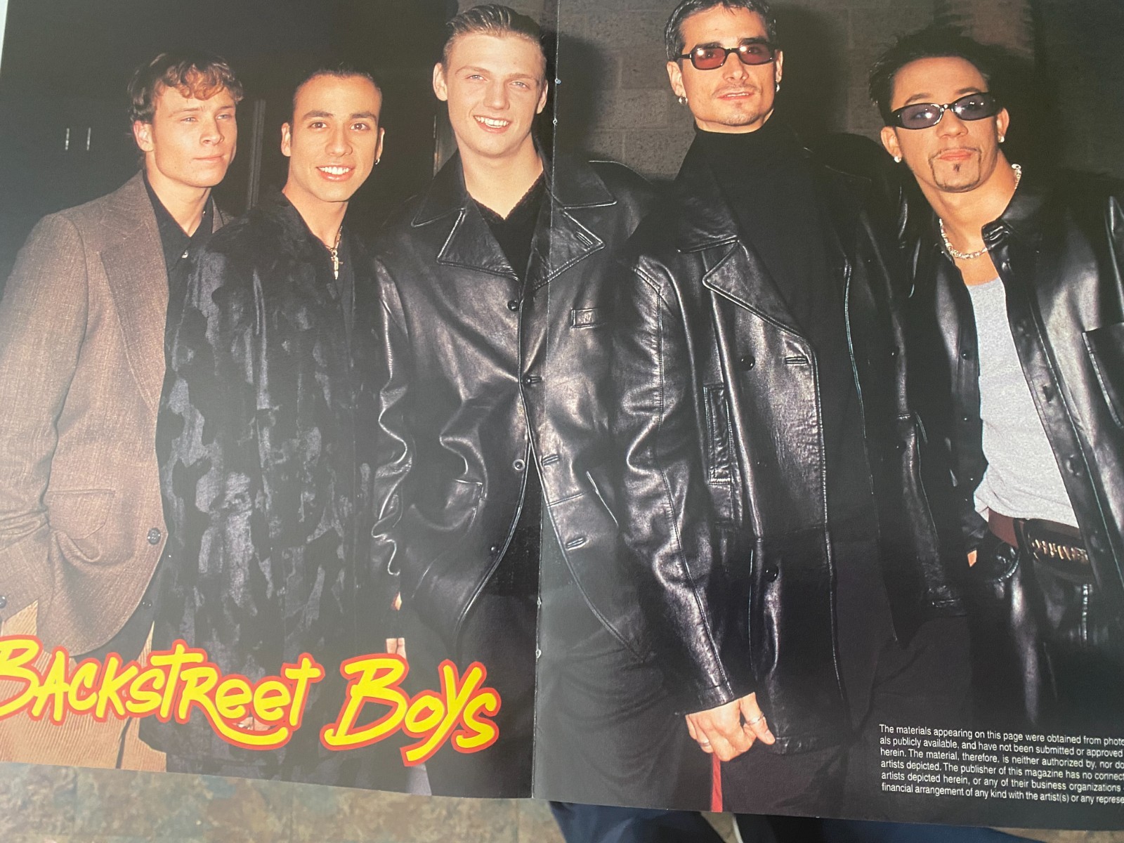 Backstreet Boys, Two Page Vintage Centerfold Poster
