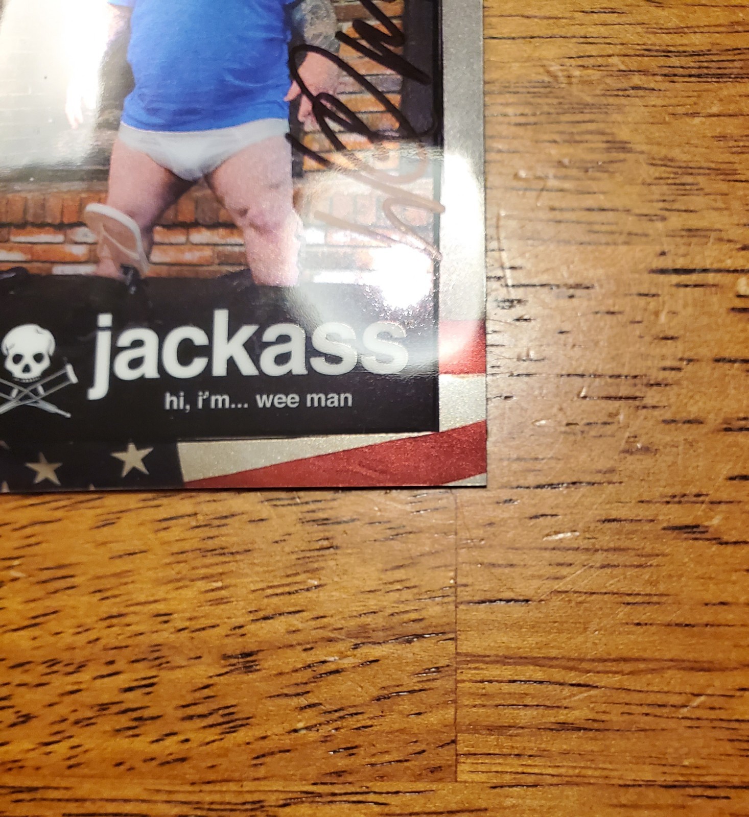 Zerocool Jackass Weeman SP #12 Silver /250 MTV Promo Paramount Signed Auto Rare