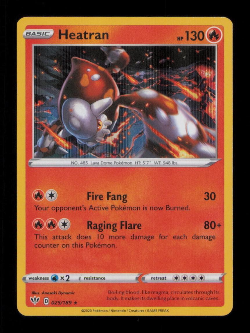 HEATRAN RARE HOLO 025/189 NM POKEMON