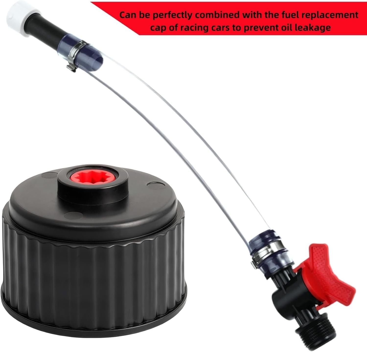 Efficient Fuel Transfer with 5 Gallon Racing Jug and Adjustable Trigger Hose