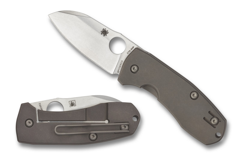 Spyderco Knives Techno 2 Frame Lock 6AL-4V Titanium XHP Stainless C158TIP2