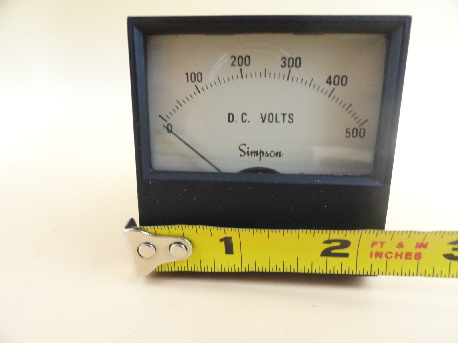 SIMPSON DC Volts 0 – 500 Panel Mount Meter (Qty 1)