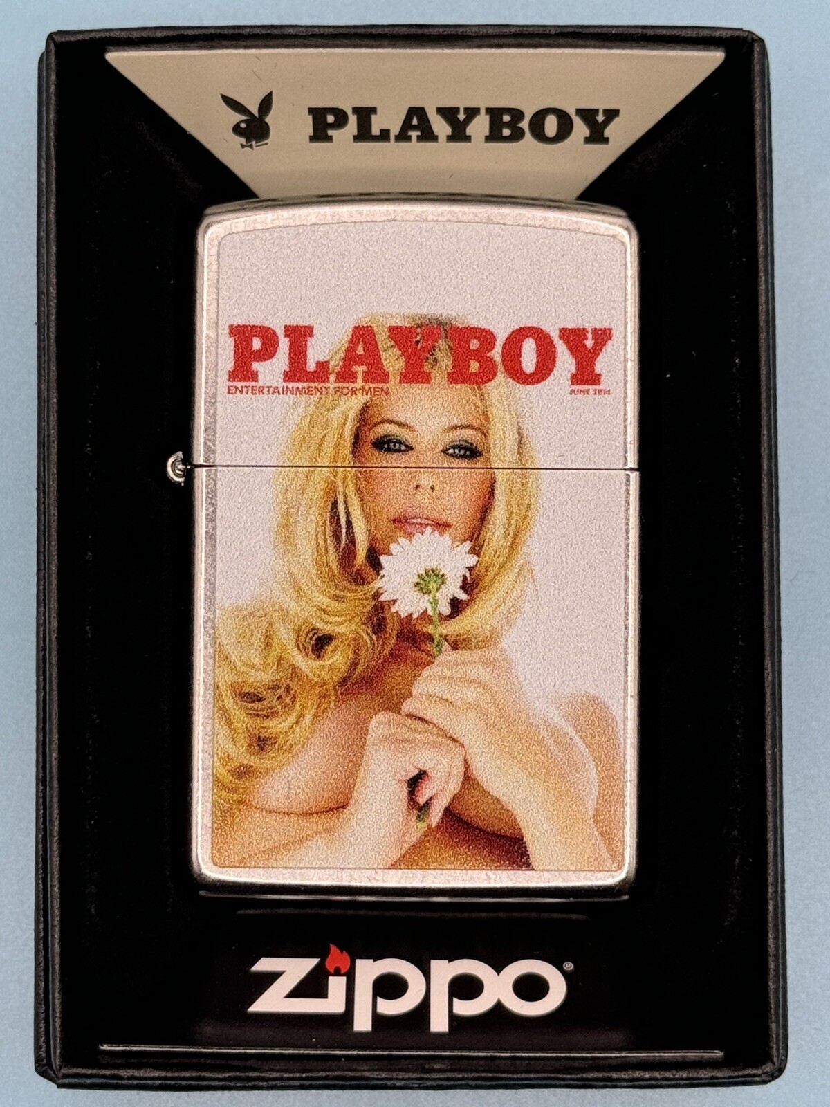Vintage June 2014 Playboy Magazine Cover Zippo Lighter NEW Rare Pinup