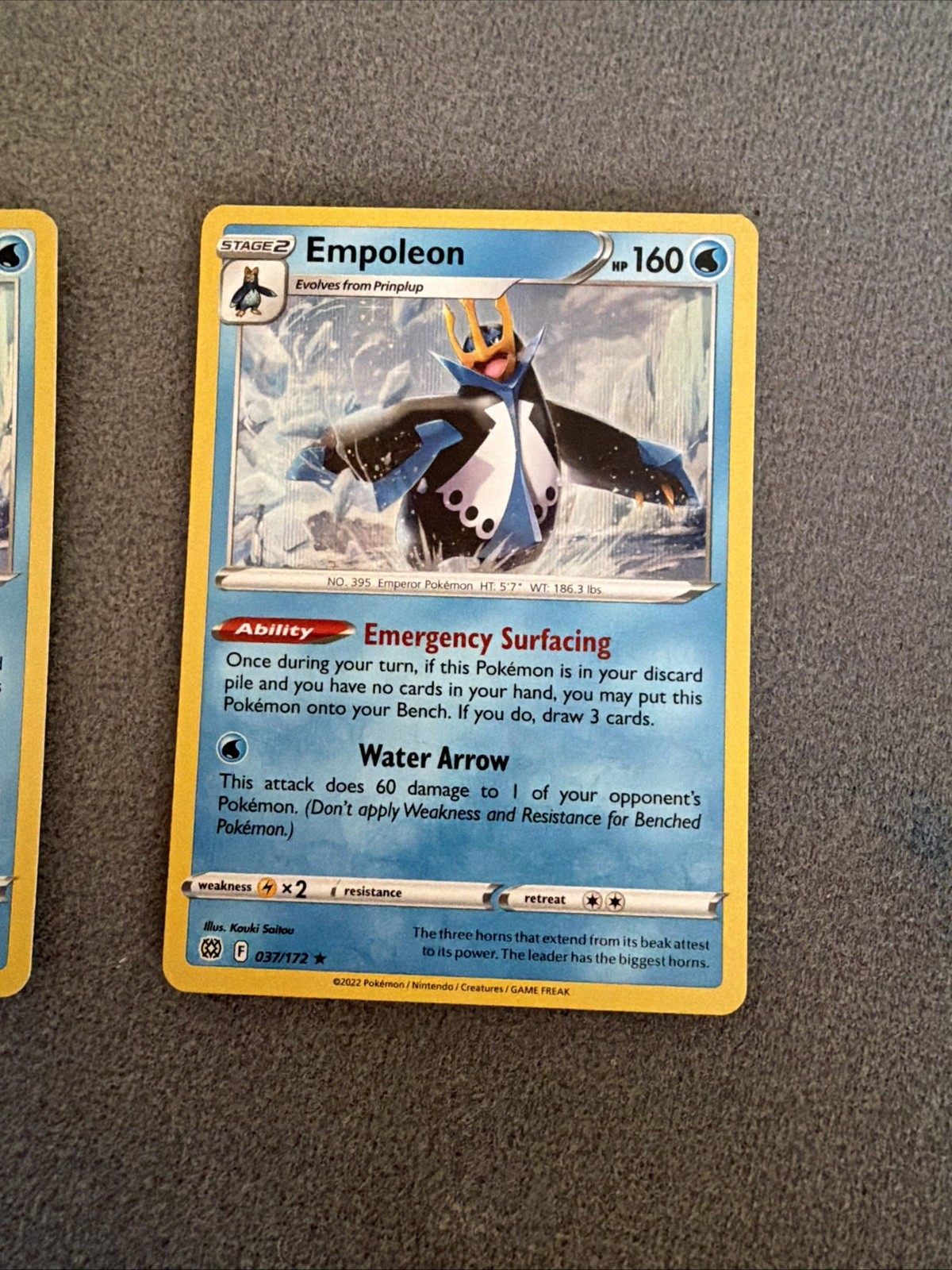 Empoleon Cosmo Holo Rare NM 037/172 Brilliant Stars X2