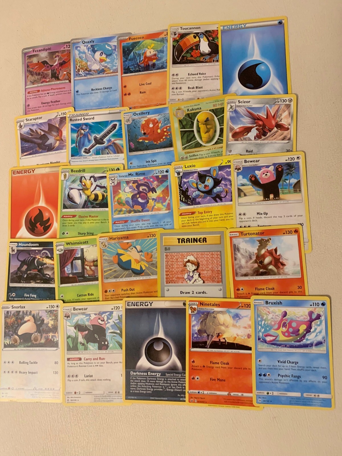 Lot of 25 Pokémon Cards as Shown