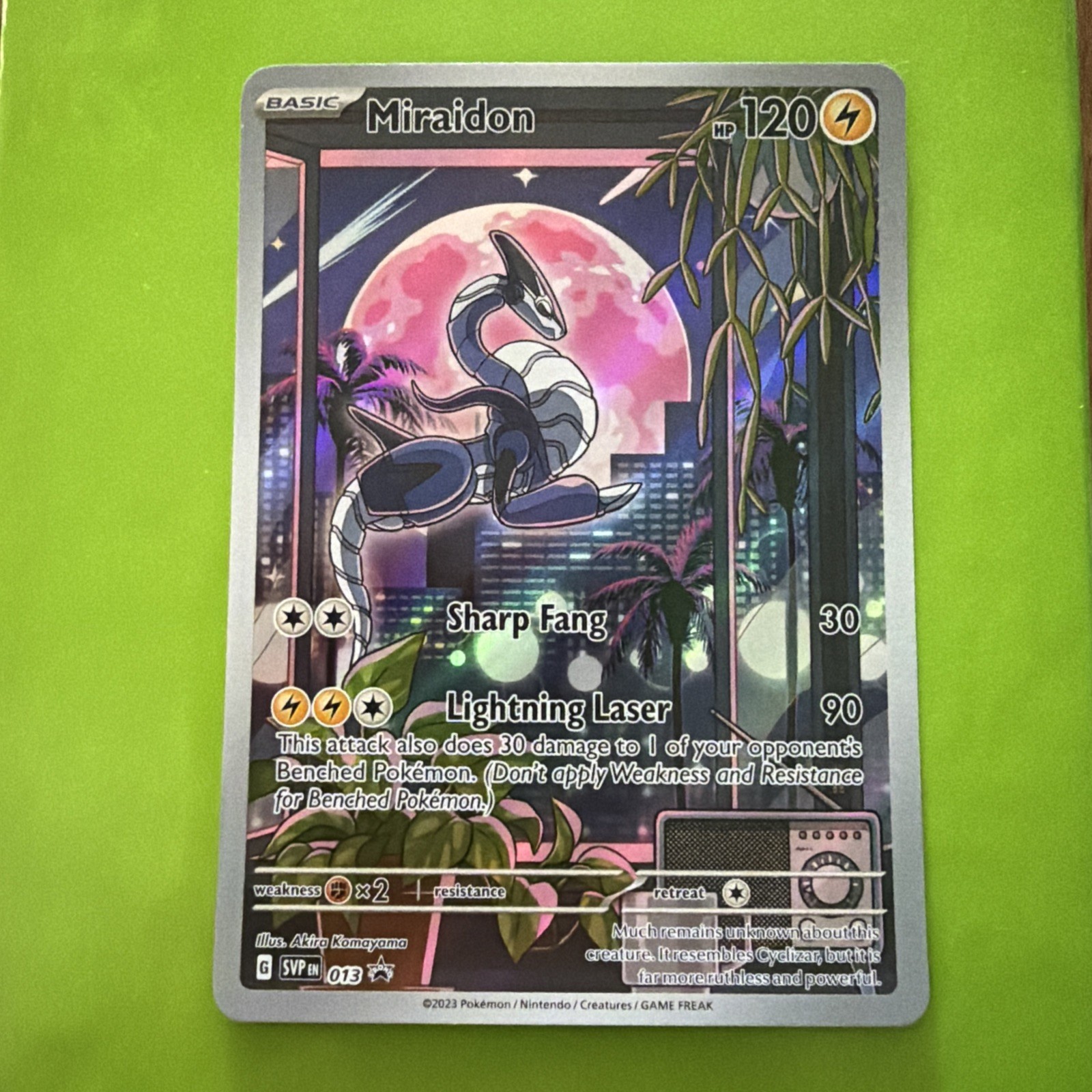 Pokémon TCG Miraidon SV013 Promo Illustration