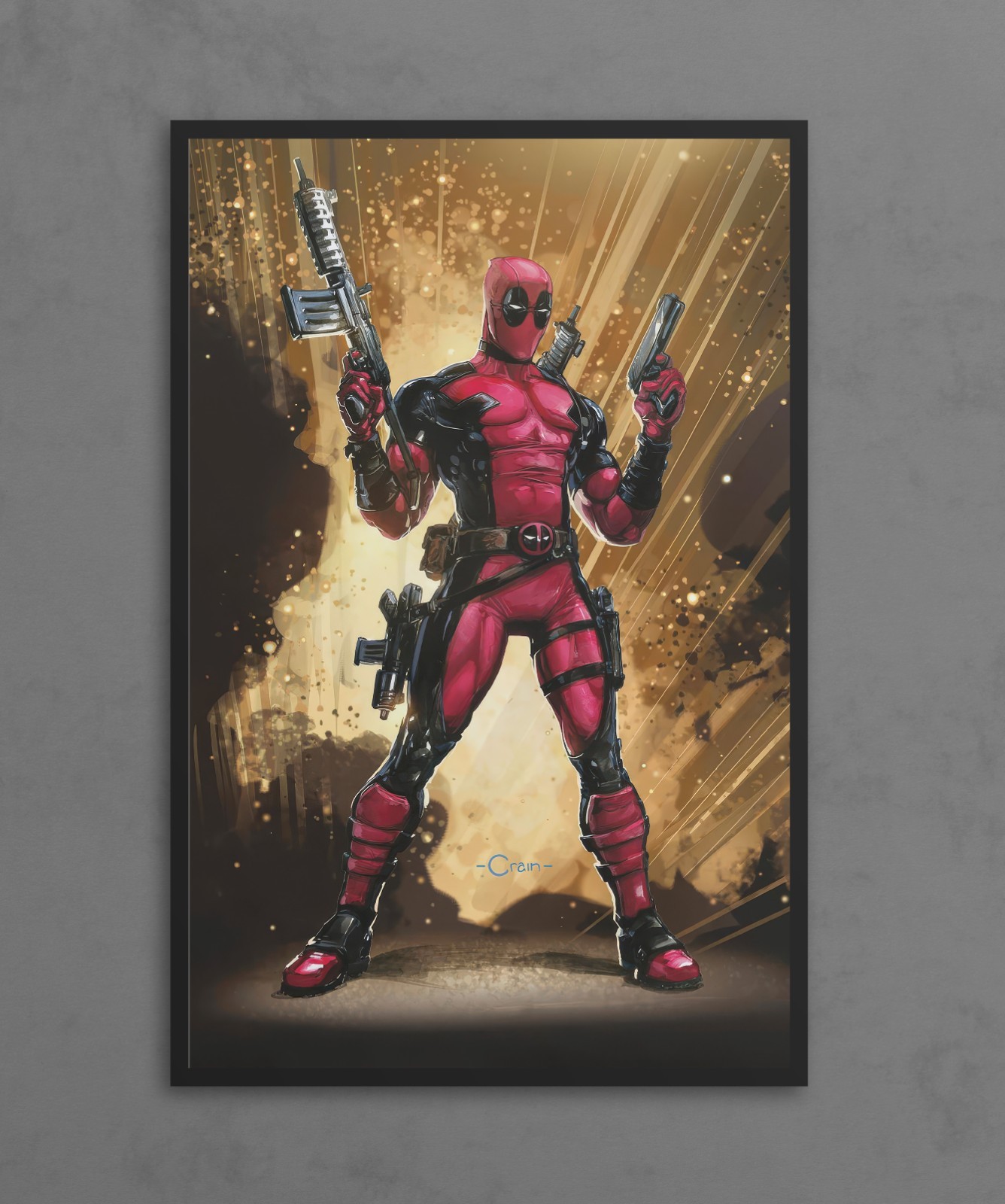 Marvel Legends Deadpool Premium Giclee Print 11″ x 17″ Wade Wilson Wall Art