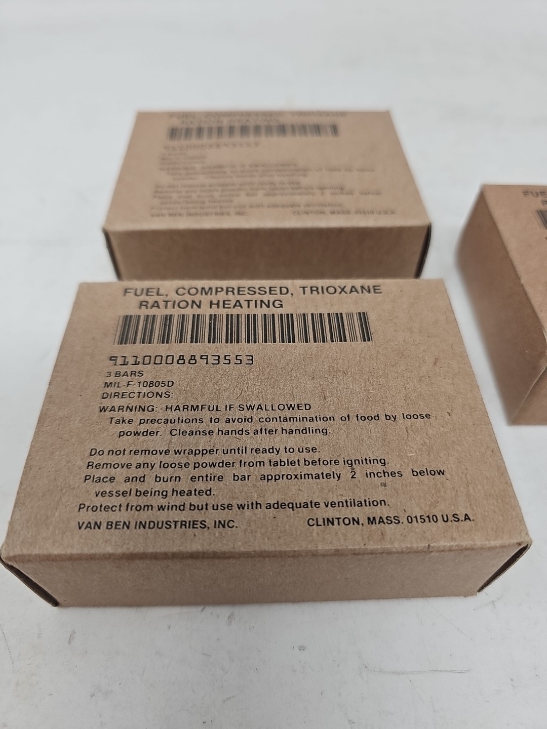 TRIOXANE Compressed FUEL – 3 Boxes With Total 9 Bars New Old Stock