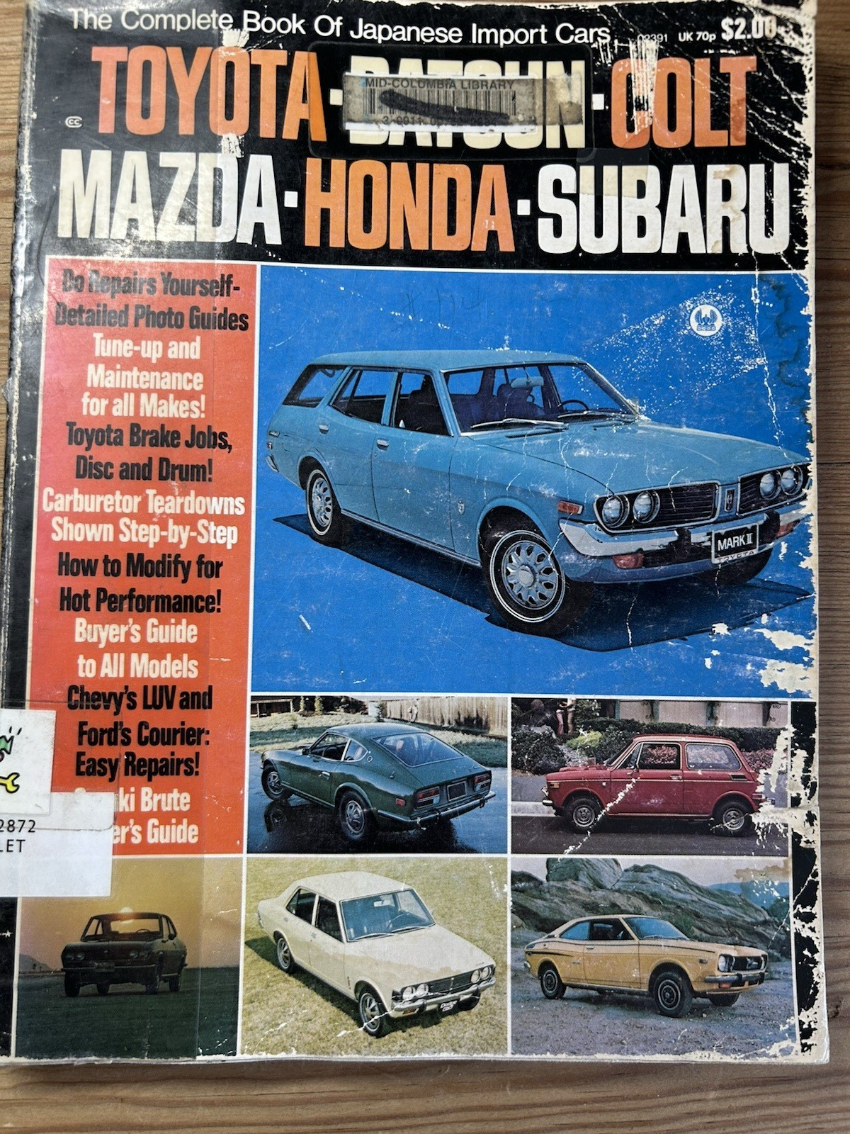 The Complete Book of Japanese Import Cars 1972 Service Repair Manual Vintage