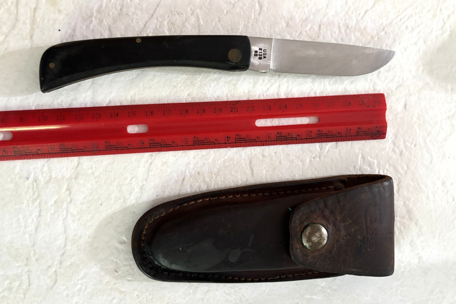 Case XX 2138 ss black sod buster sodbuster pocket knife