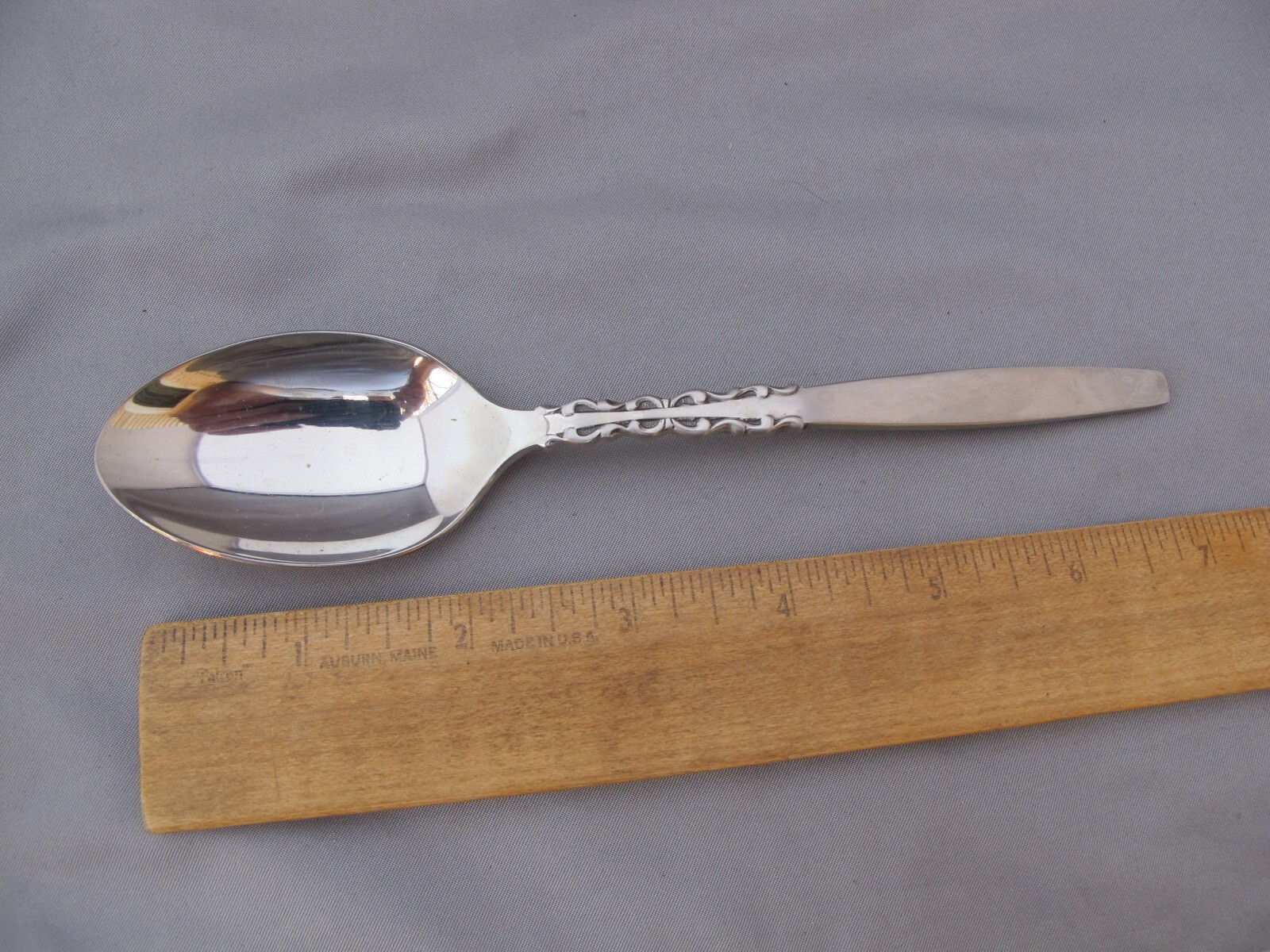 International LYON Stainless ALHAMBRA (1970) PLACE SOUP SPOONS-7 1/8 Inch-Nice!