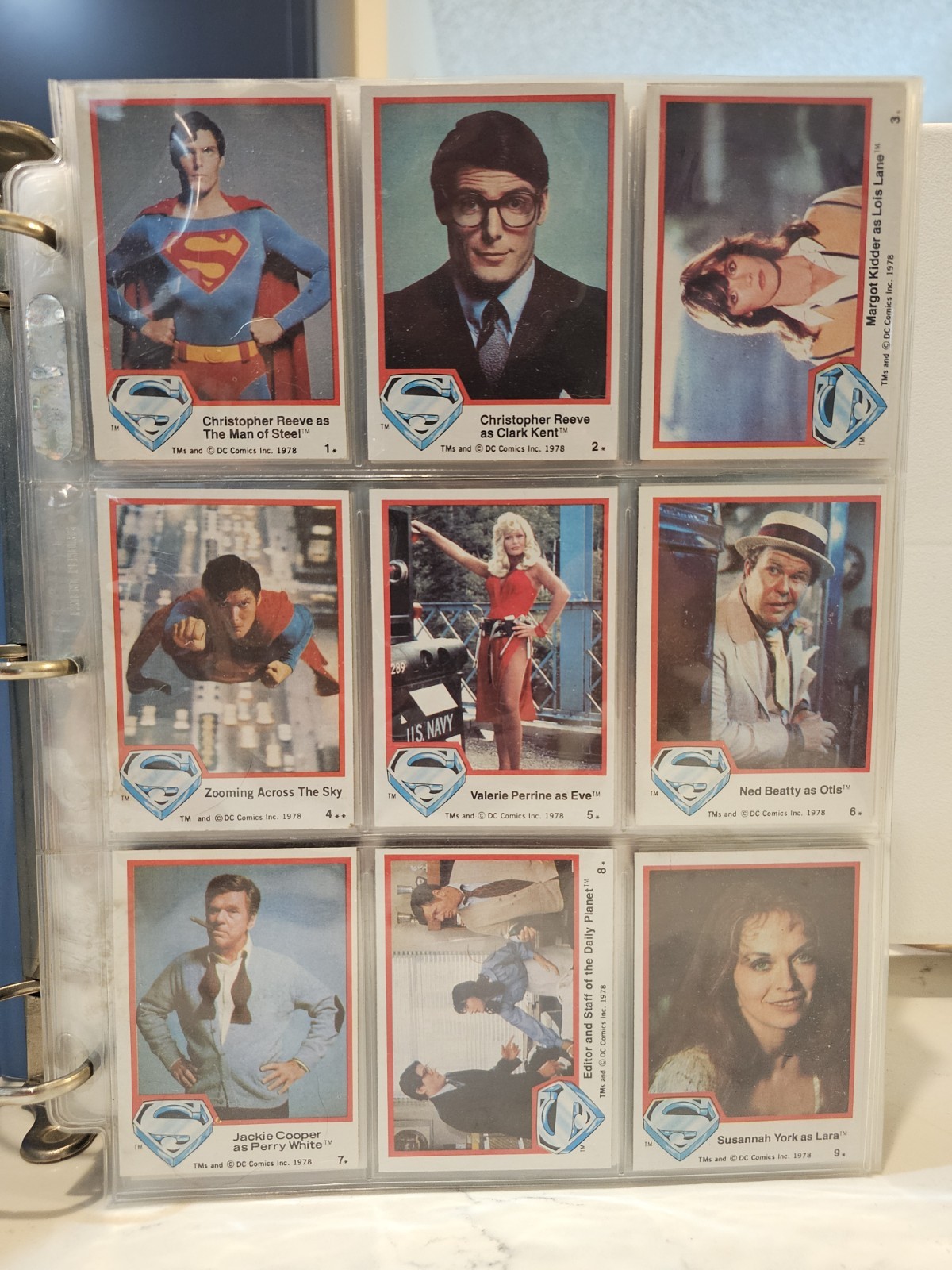Topps Superman 1978/1980/1983 Complete Master Trading Card Set. All 3 NrMt-Mint