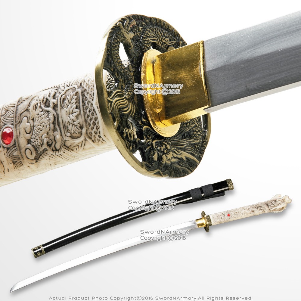 Open Mouth Dragon Highland Sword 1045 Sharp Blade Connor MacLeod Katana Replica