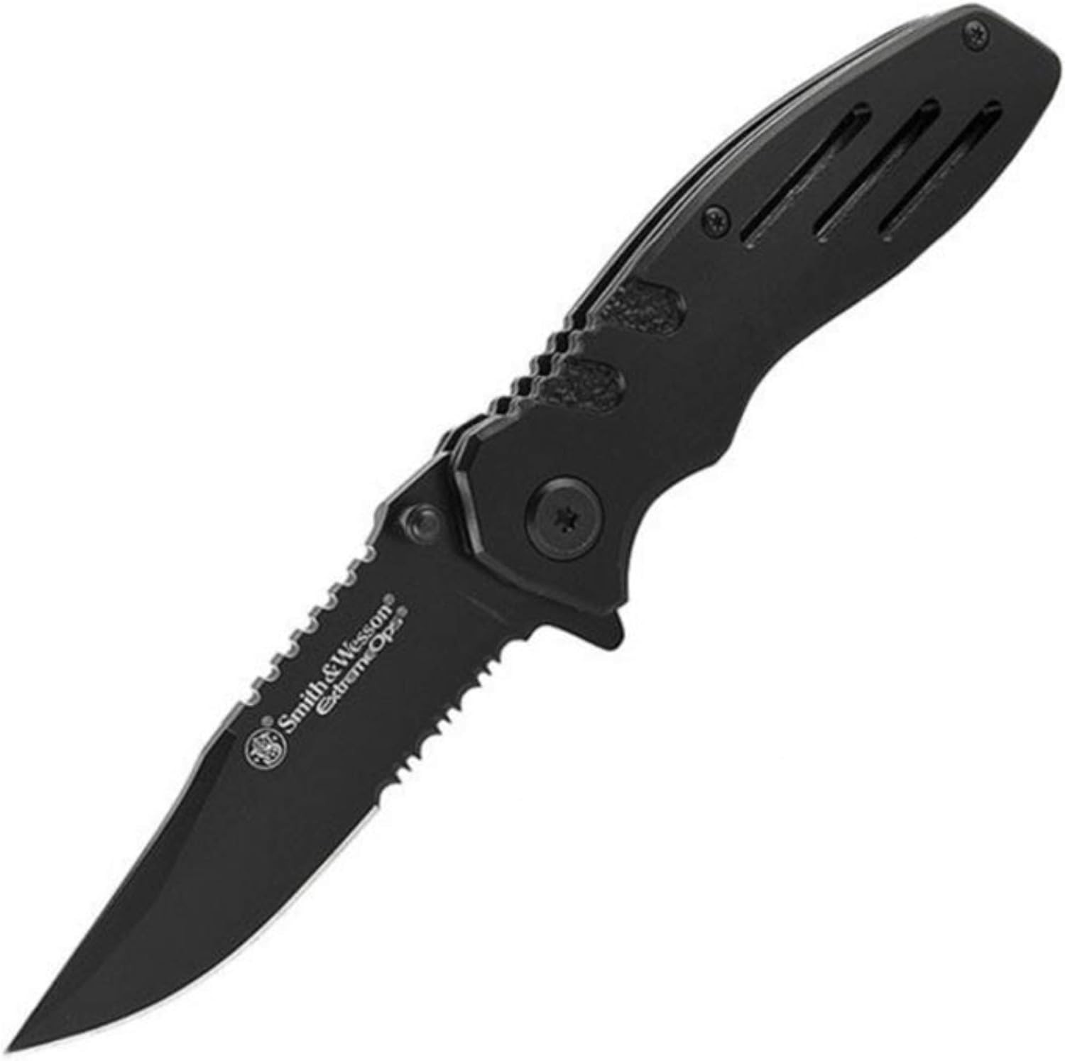 Smith & Wesson Extreme Ops Clip Point Linerlock Tactical Pocket Knife EDC SWA24S