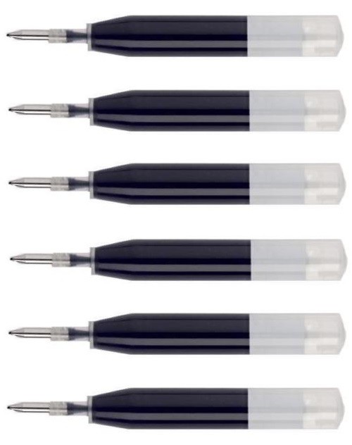 6 Cross & Sheaffer Ion Gel Pen Refills, Black, Blue, Purple, Red, Green