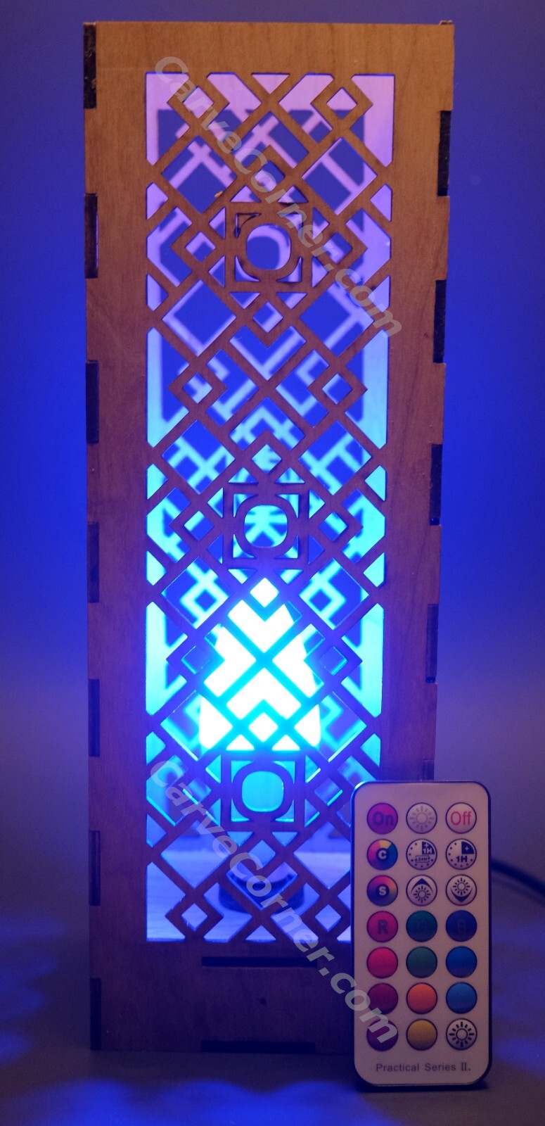 Wood lamp – Kaleidoscope perfect for end Tables, Bedside, Shelf, Children’s room