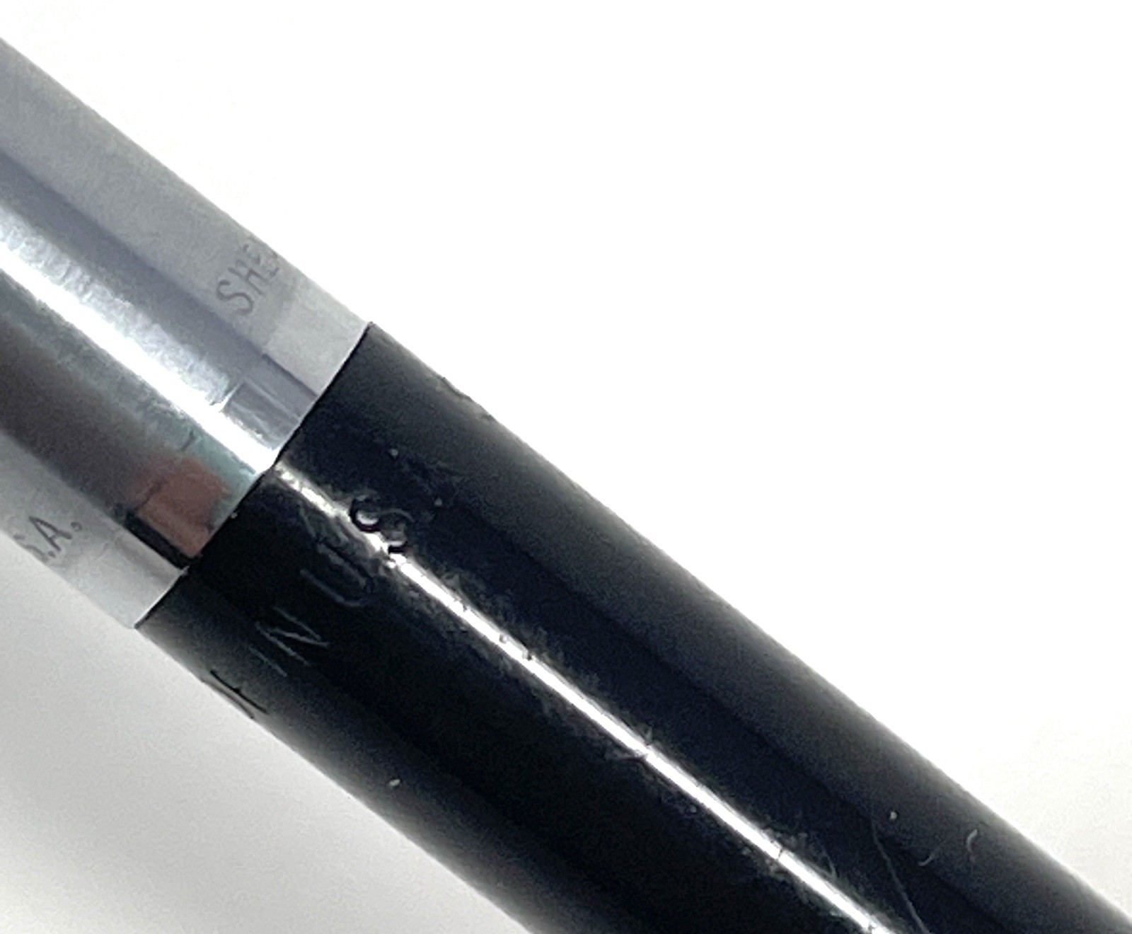Vintage Sheaffer Continuous Twist Mechanical Pencil White Dot Black Chrome 0.9mm