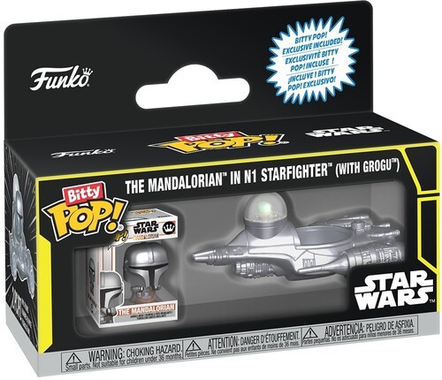 Funko Bitty POP!: Ride: Star Wars – The Mandalorian in N1 Starfighter (with Grog
