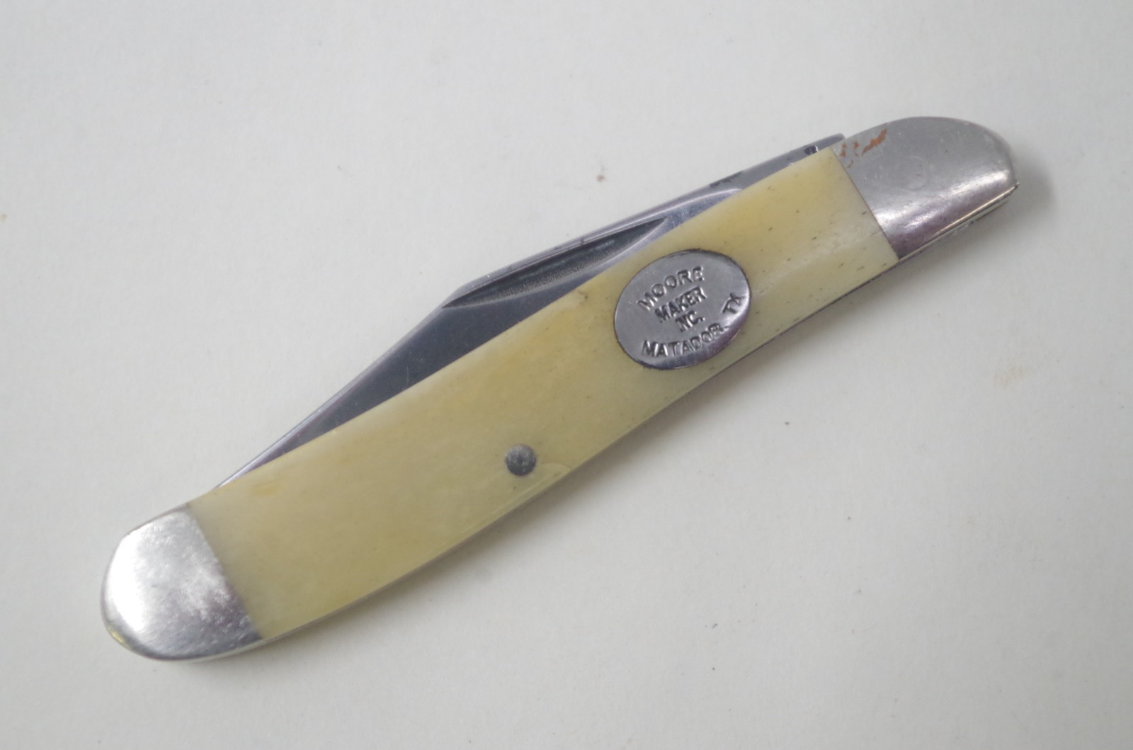 Smooth White Bone Moore Maker Folding Pen Knife 5119B USA – Factory Overstock