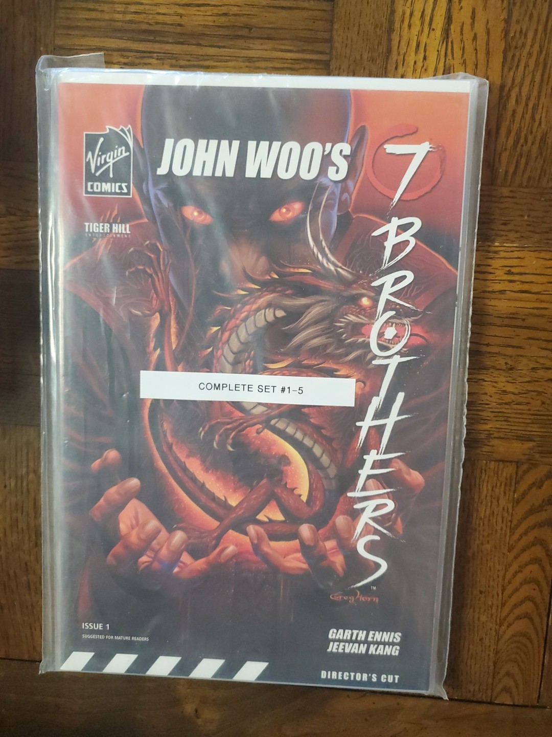 JOHN WOO’S 7 BROTHERS 1-5 Garth Ennis Greg Horn Jeevan Kang Virgin Comic