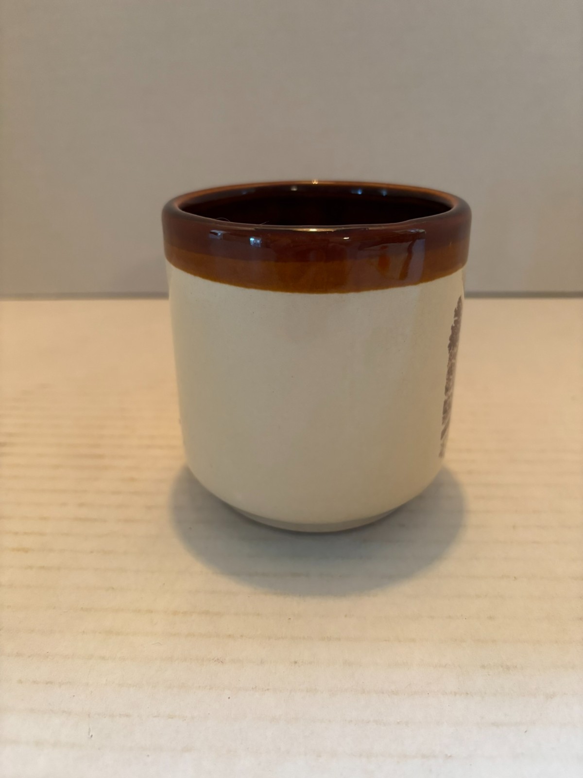 Vintage Vermont Covered Bridge Coffee/Tea Mug Brown&Cream Color 4inches Tall