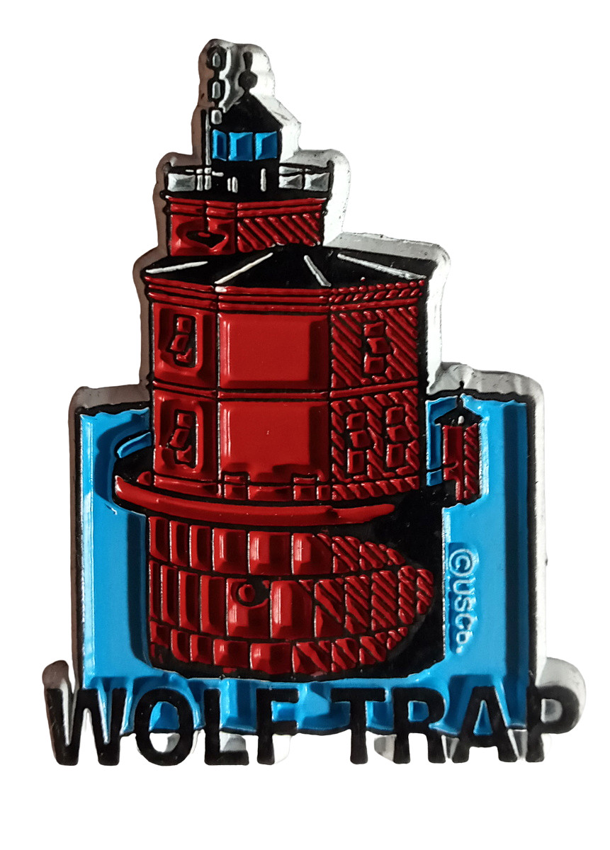 Wolf Trap Lighthouse Virginia Rubber Refrigerator Fridge Magnet 2.25″ Tall