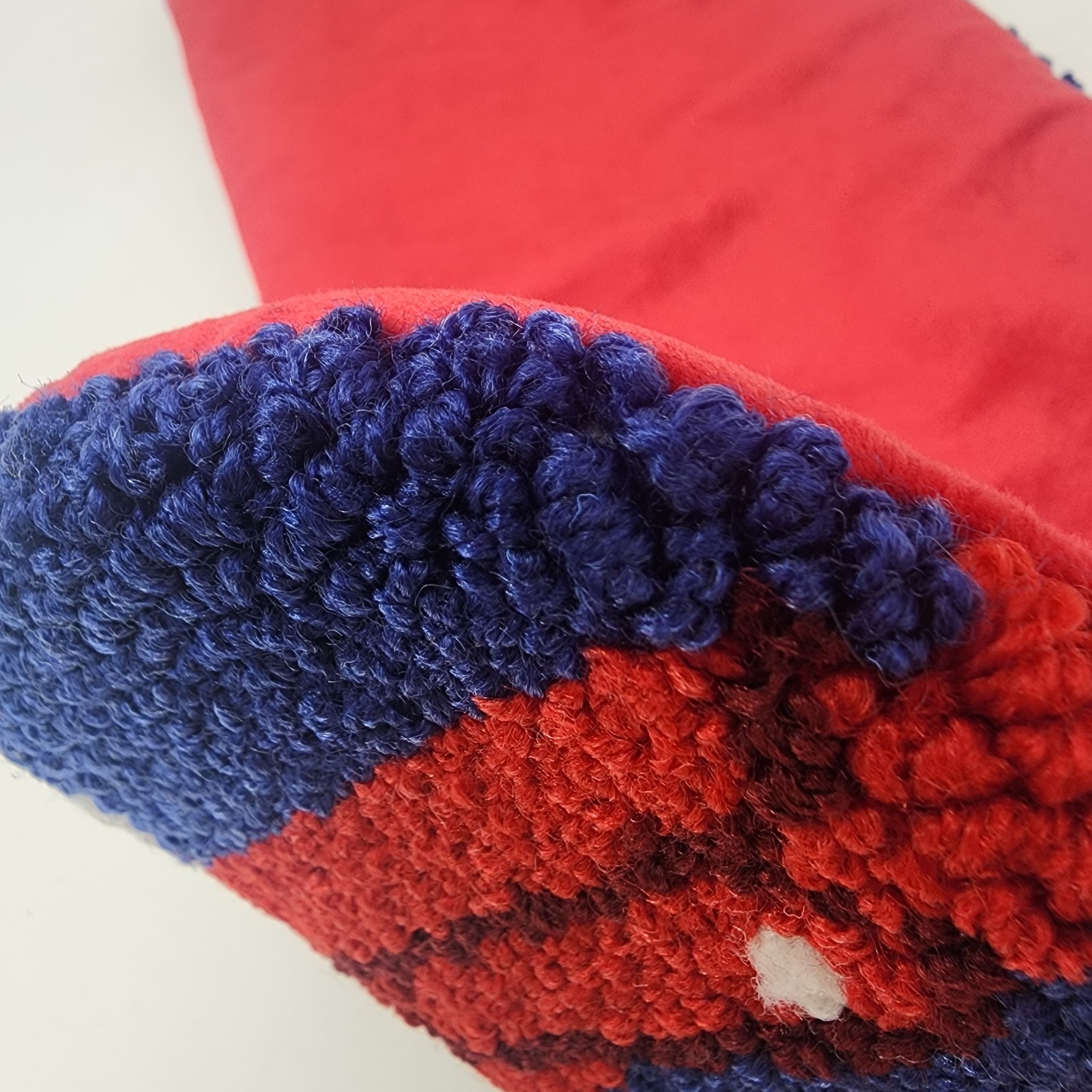 Christmas Stocking Latch Rug Hook Loop Pile 3D Red Cardinal 7″ x 19″