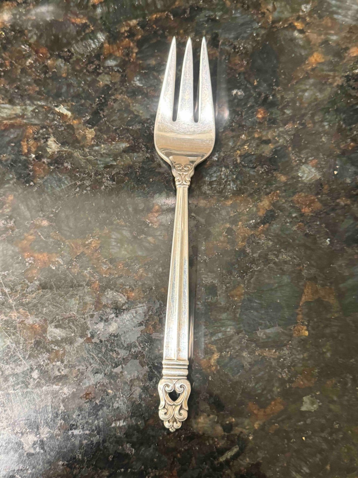 International Silver Royal Danish Salad Fork – 6 3/8″ – Sterling Silver