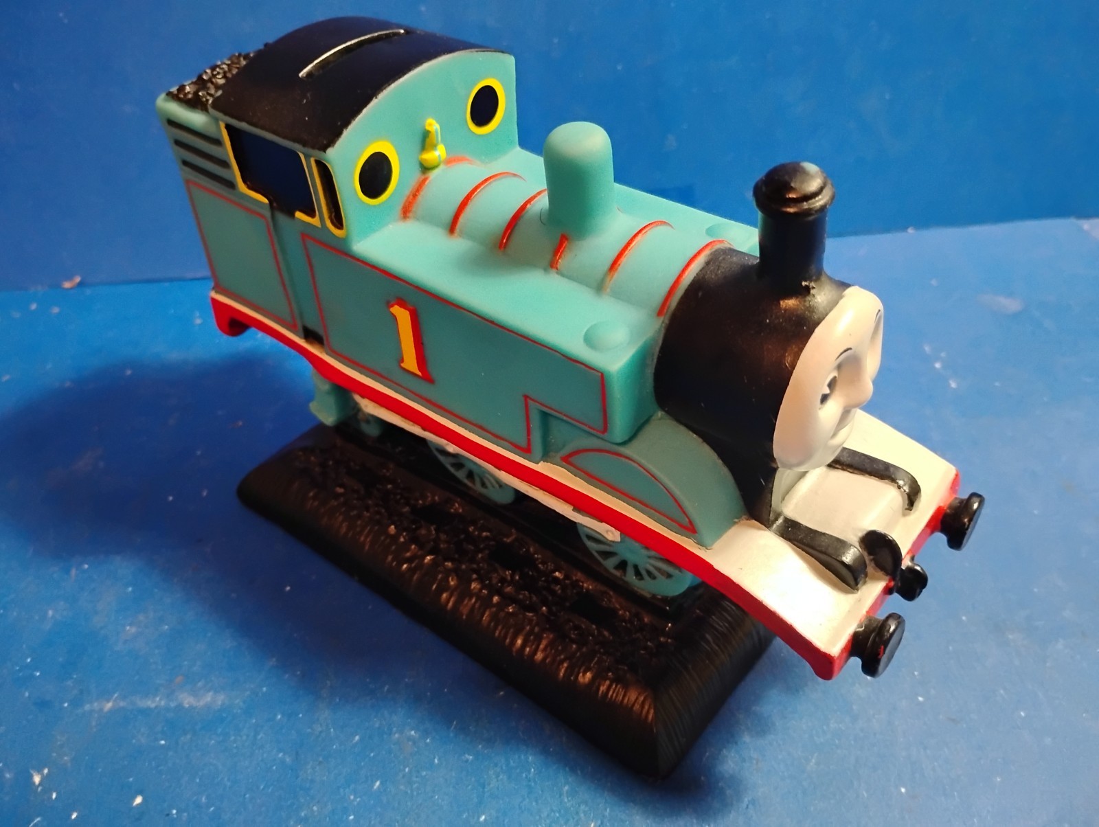 Thomas The Tank Engine Coin Bank Rubber / Plastic Free Shipping