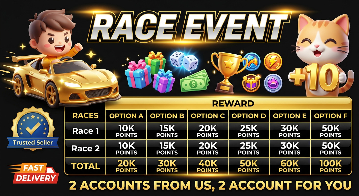 TYCOON RACERS EVENT MONO_POLY_GO⭐JULY 15th ⭐2 MY ACCOUNT : 2 YOUR ACCOUNT
