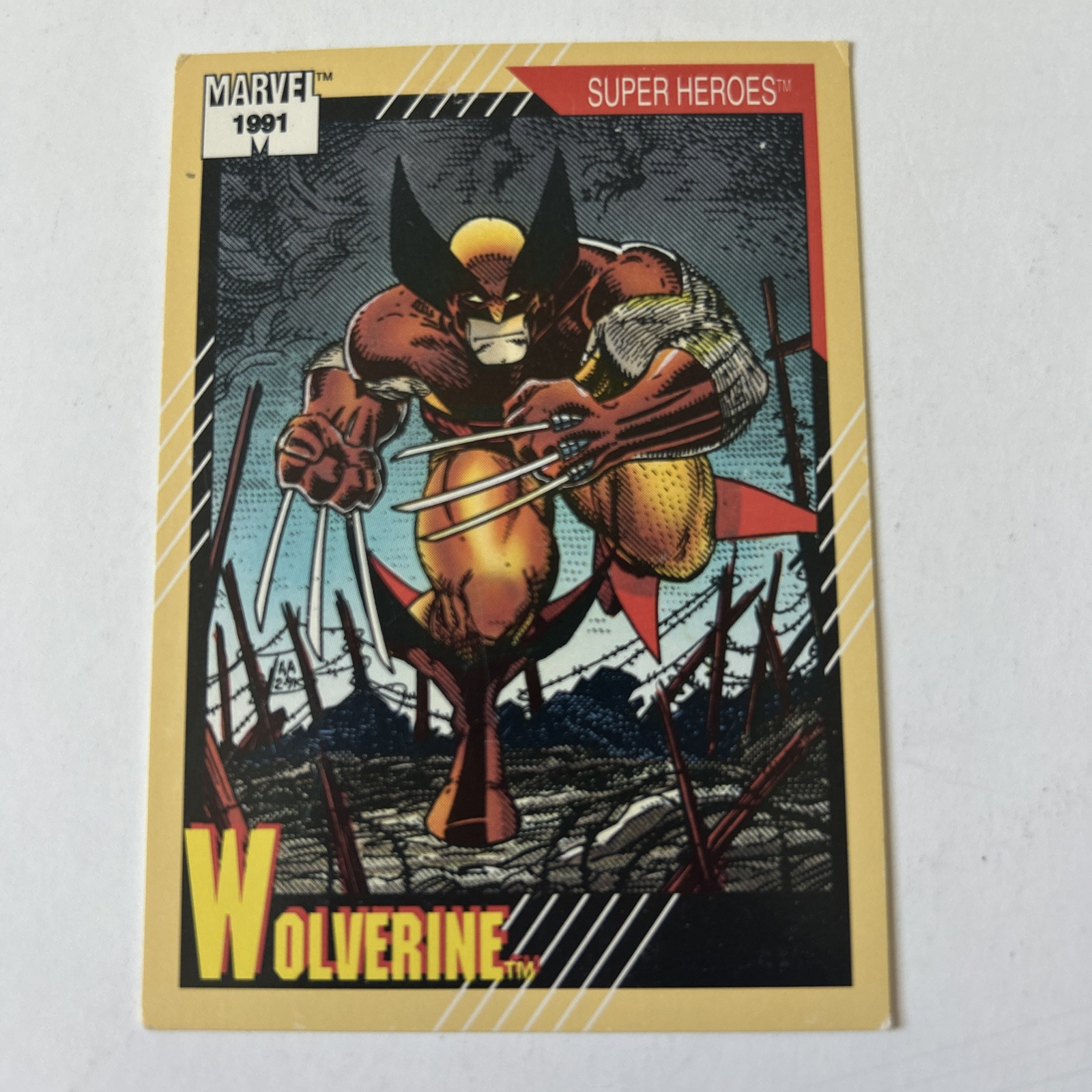VTG 1991 Impel Marvel Wolverine #50 card-Universe Series II-X-men-Super Hero