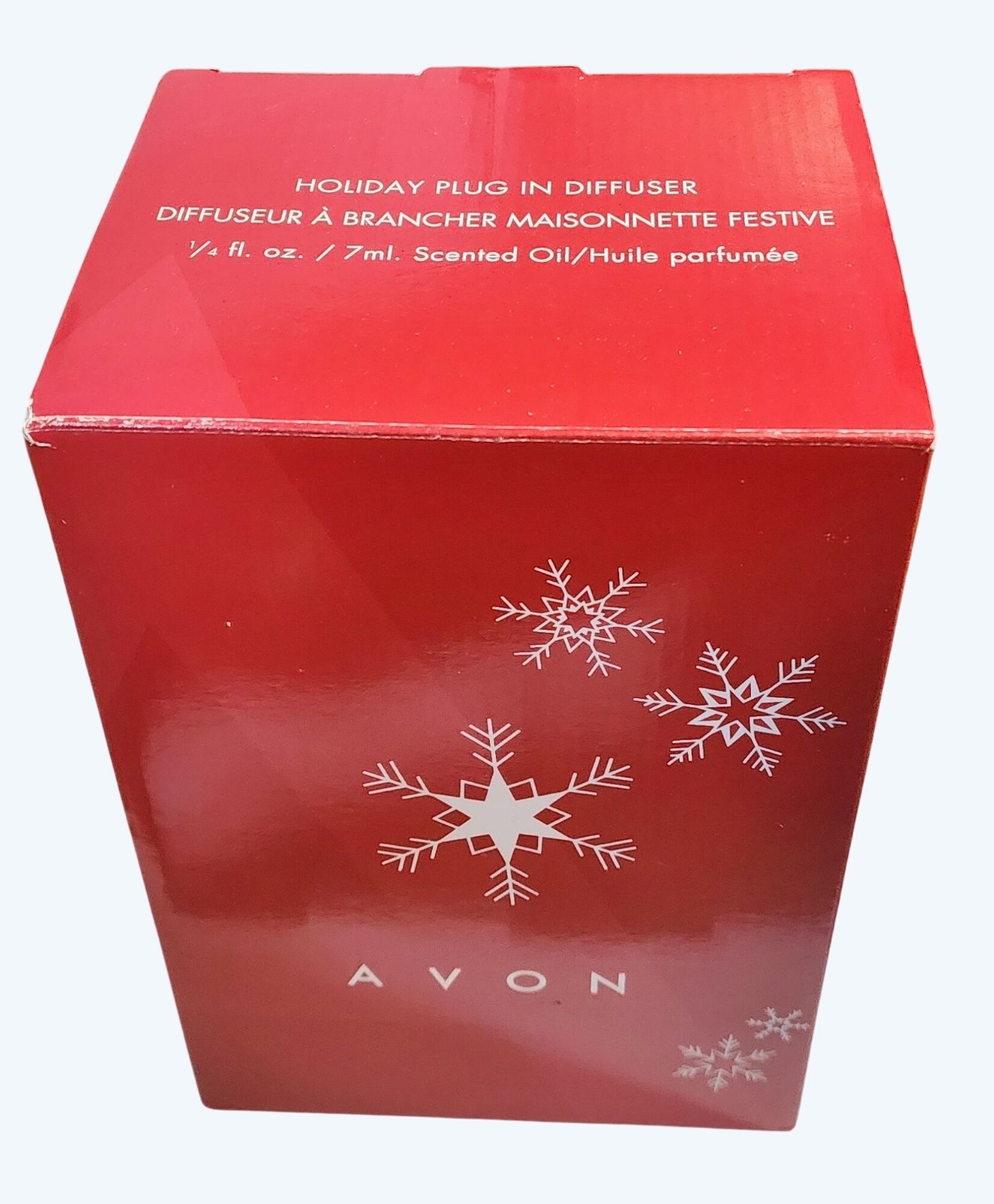 Avon Holiday Plug-In Diffuser Ceramic Reindeer on House w Scented Oil 1982 NIB