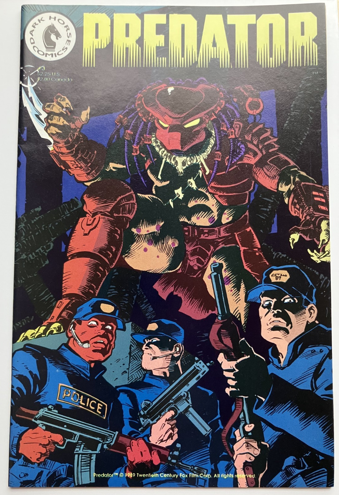PREDATOR #3 Dark Horse Comics 1989 first print NM- SIGNED by Chris Warner