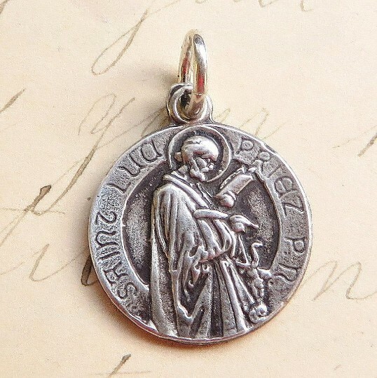 St Luke Medal – Sterling Silver Antique Replica