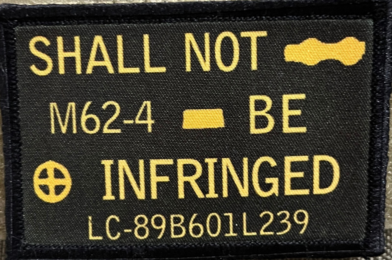 Never Half Ass Ron Swanson Morale Patch Funny Tactical Military USA Army