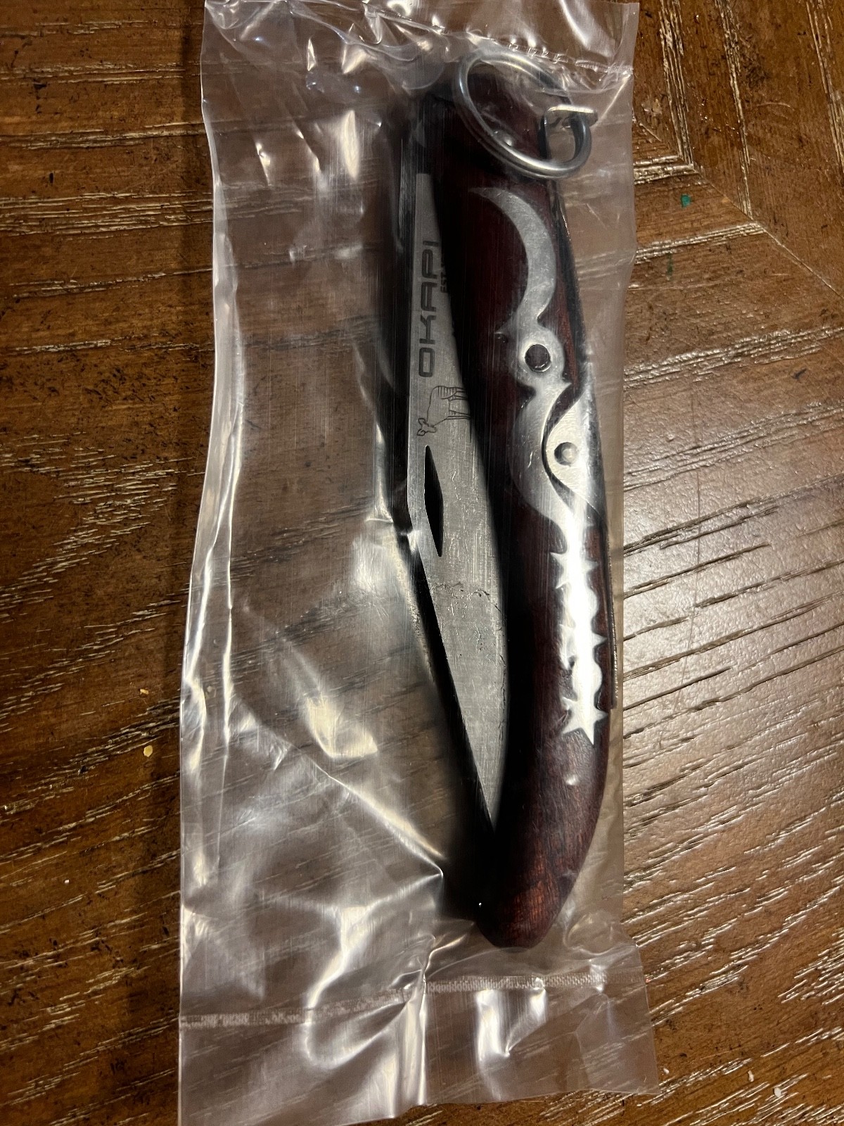 PREMIUM ORIGINAL Okapi LOCK RING Knife 907E South Africa Carbon Steel