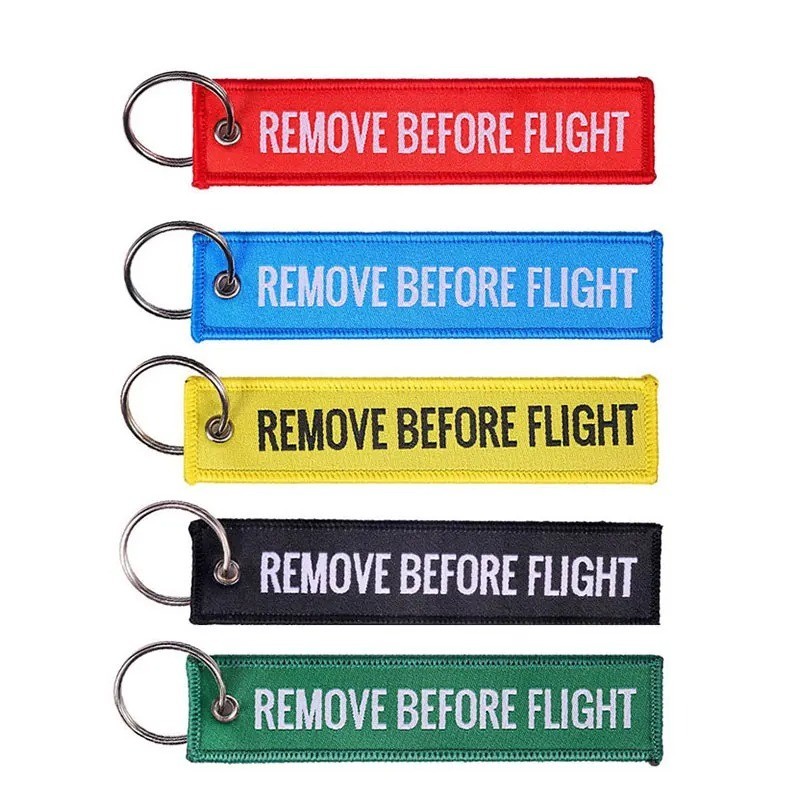 1/2/3Pcs Remove Before Flight Woven Key Chain Special Luggage Label Red Chain Ke