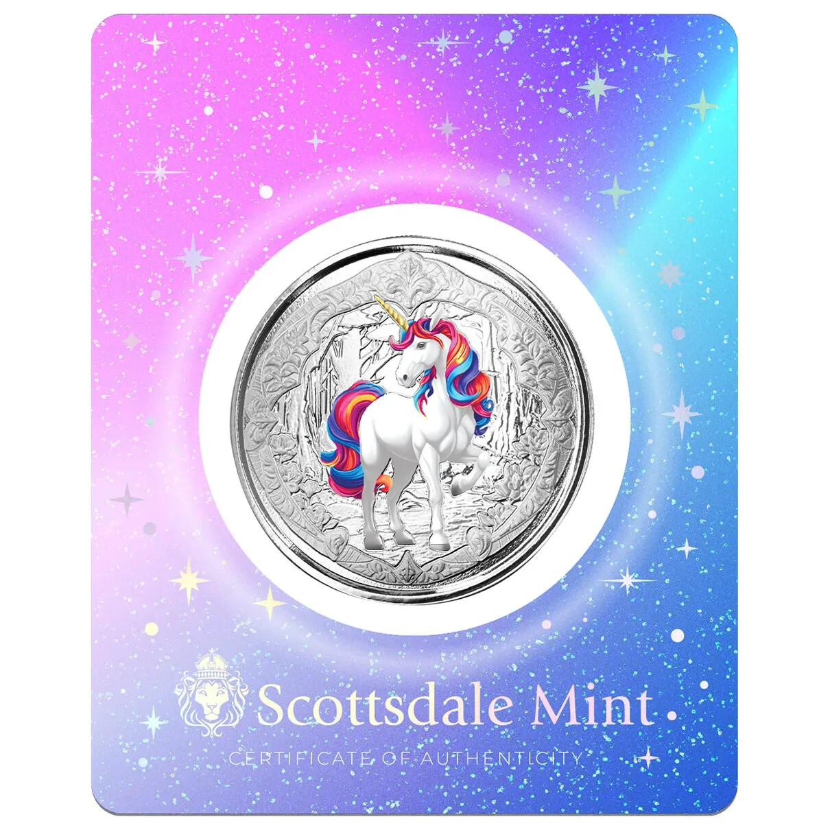 2024 – BLOSSOM – Unicorn 1 oz .999 FINE Silver Coin Mythical Horse BU IN STOCK!