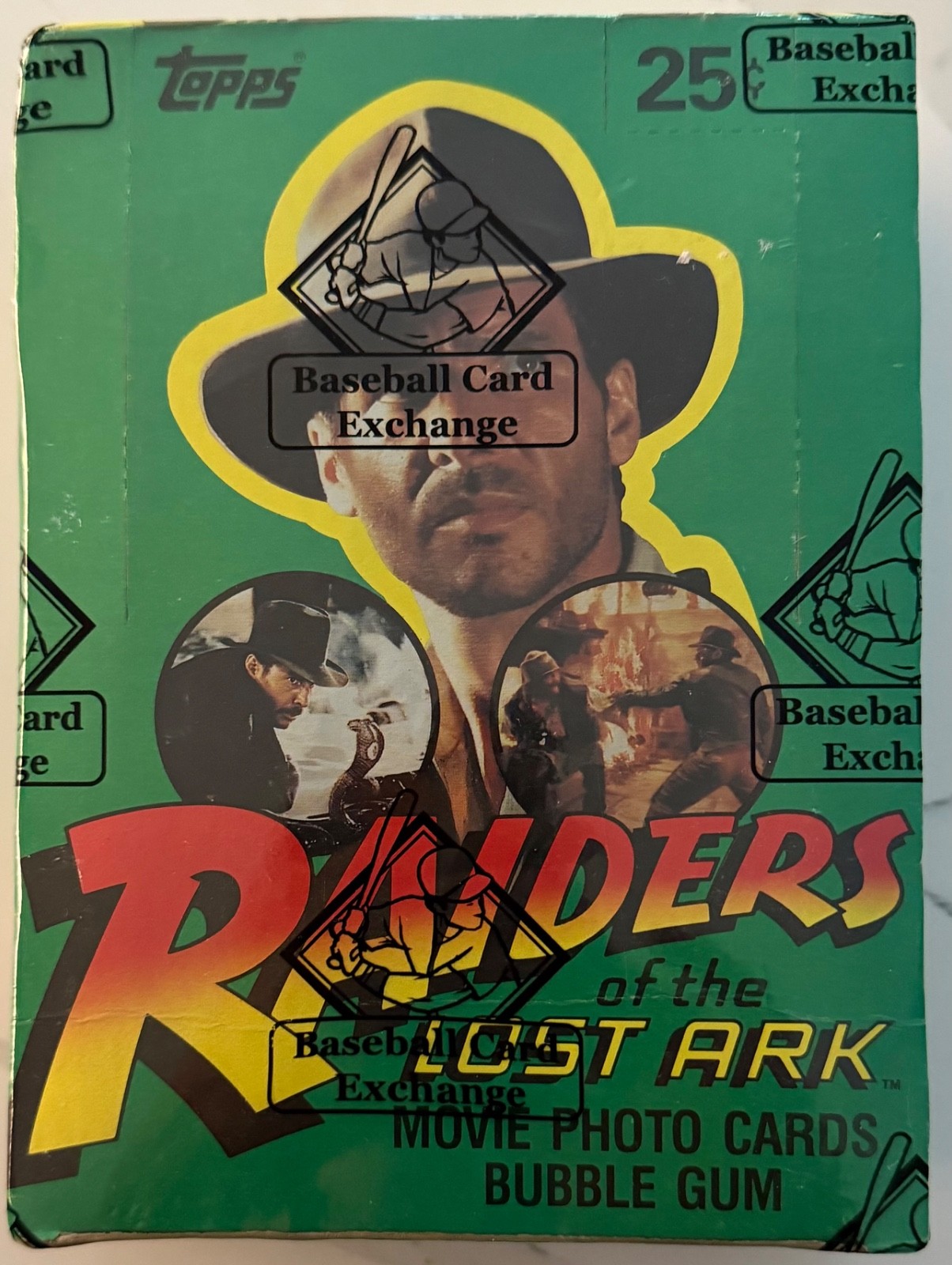 1981 INDIANA JONES RAIDERS OF LOST ARK BBCC SEALED BOX…36 PACKS..