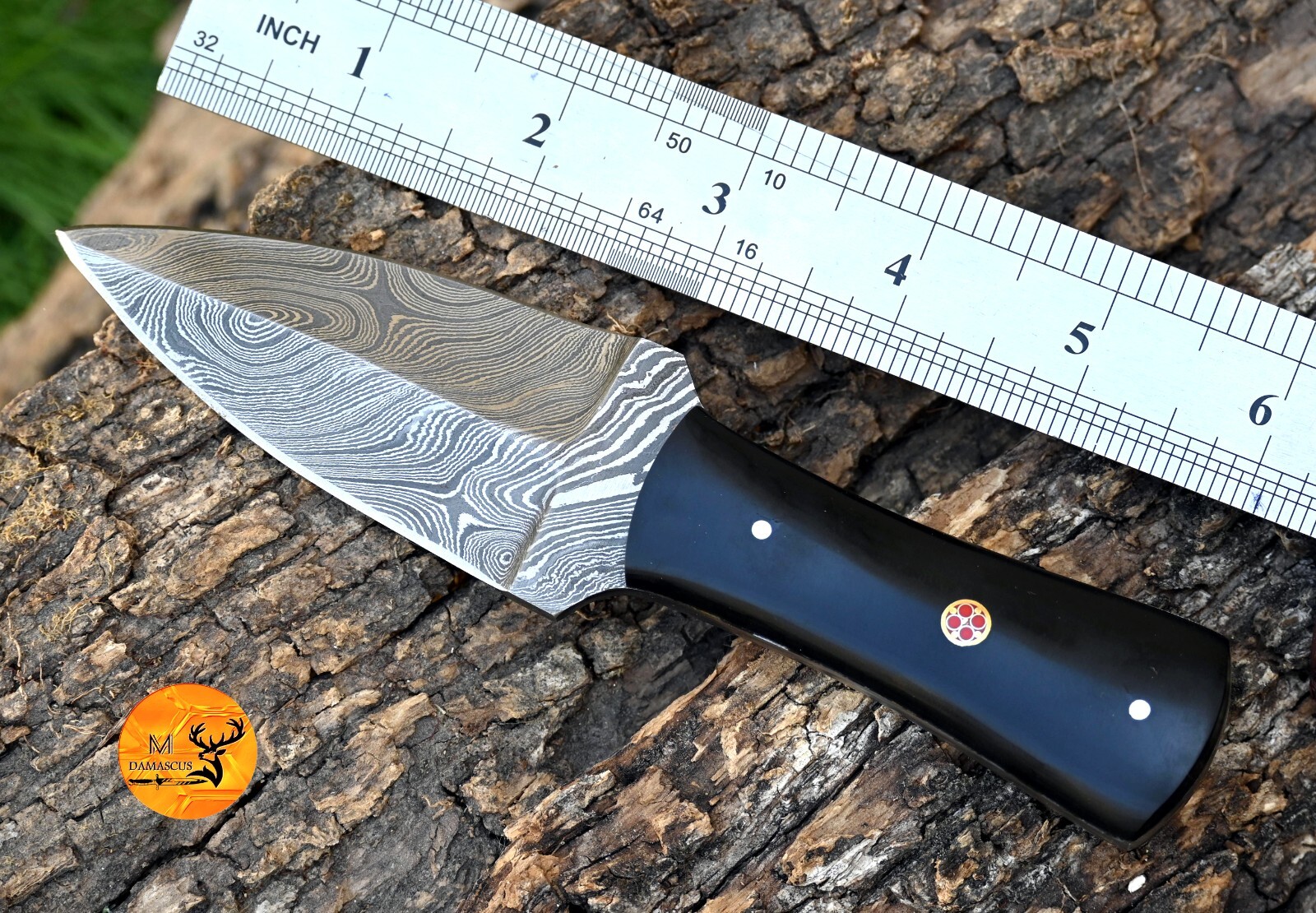 CUSTOM HANDMADE FORGED DAMASCUS STEEL THROWING BOOT KNIFE EDC SURVIVAL KNIFE 870